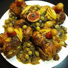دجاج محمر على الطريقة المغربية moroccan food food cooking