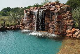 You can see how to get to water wizard pools, inc. Lagoon Style Swimming Pool With Waterfall Grotto With Spa Inside Traditional Landscape Dallas By Water Wizard Custom Pools And Service Houzz