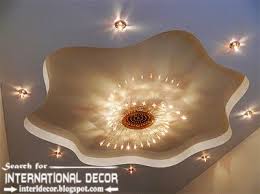 Modern Stretch Ceiling Designs With Chandeliers And Spot Light For Modern Interior Design 2015 Jpg Ceiling Design False Ceiling Design Pop False Ceiling Design