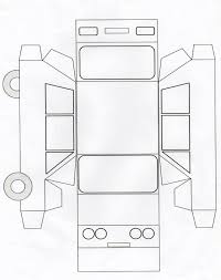 Car Template Paper House Template Paper Crafts Diy Bus Crafts