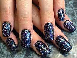 Acrylic nails often get a lot of bad press. These Are Acrylics With Galaxy Nails By Sarah Petersen Facebook