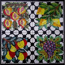 Ceramic tile art mosaic mural lemon tree floral backsplash 18 x 24 24 x 18. Mosaic Backsplash Art 16 Tile Ceramic Wall Mural On Sale Overstock 3825346
