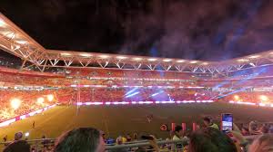 Suncorp stadium, brisbane broncos arch, photo by lloyd rothwell, stadium journey. Broncos V Eels Suncorp Stadium 12 March 2021 Youtube