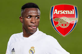Arsenal 'still showing Vinicius Jr transfer interest with Mikel Arteta huge  fan of 20-year-old Real Madrid winger'