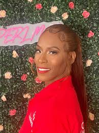 Malinda Ray's soft glam look for her event is all about enhancing her  natural beauty. From her flawless base makeup to her elegantly styled hair,  every detail is meant to make her