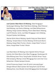Yang ingin cara cepat gugurkan kandungan dengan obat penggugur kandungan, tujuannya agar anda tidak jadi hamil. Tempat Penjual Obat Aborsi Malang Wa 081329655522 Klinik Jual Cytotec Obat Penggugur Kandungan Malang Pages 1 8 Flip Pdf Download Fliphtml5