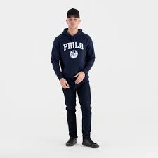 Philadelphia 76ers home advantage hoodie. Philadelphia 76ers Team Logo Navy Hoodie New Era Cap