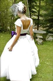 Wedding Gown Purple Ribbon Purple Wedding Dress Wedding Dresses Chicago Hawaiian Style Wedding Dress