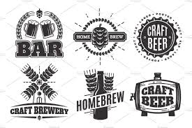 Craft Beer Vintage Logos Craft Beer Logo Beer Logo Design Beer Logo