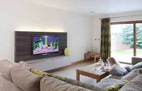 tv viewing room wood coffee table