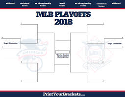 2018 Mlb Playoff Bracket Printable Baseball Playoffs