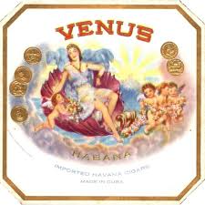Venus Cigar Box Label, Cuban