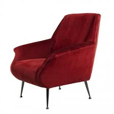 4.5 out of 5 stars. Mannix Armchair Red Color Velvet And Antique Black Metal Nails