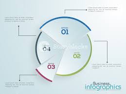 Creative Statistical Pie Chart Infographic On Shiny