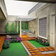 Tempat Duduk Di Teras Rumah Bisa Untuk Tempat Kumpul Keluarga Di Waktu Santai Small Backyard Garden Design Small Backyard Gardens Backyard Garden Design
