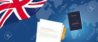 For å komme seg til tåkete albion er det ikke lett: Visa Application Document Or Work Student Permit For Uk United Royalty Free Cliparts Vectors And Stock Illustration Image 137364070