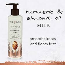 Almond, castor and olive oil hair mask for split ends: Buy Hair Food Leave In Detangling Milk For Thick Or Curly Hair With Tumeric And Almond Oil Paraben Dye Free 7 6 Oz Online In Vietnam B08glg3pkj