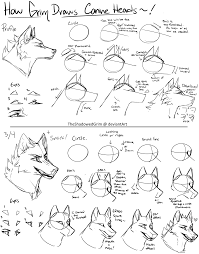 Add some hair and shades to make creative. Theshadowedgrim Stepbystep Canine Heads By Wolf Art Drawing Canine Drawing Wolf Drawing