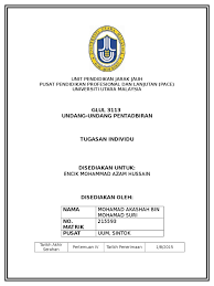 Documents similar to muka depan assignment oum. Cover Assignment Uum