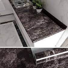 The indisputable truth about peel and stick laminate countertops that nobody is sharing with you. Veelike Black Marble Contact Paper Countertop Covers Peel And Stick Countertops For Kitchen Wall Paper Adhesive Brown Removable Wallpaper Granite Contact Paper Marble Wrapping Paper 40cm X 300cm Buy Online At Best