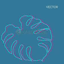 Check spelling or type a new query. Monstera Blatt Flache Farbe Vektor Hintergrund Verzerrt Philodendron Auf Blauem Stock Vektorgrafi Crushpixel