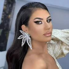 Flower Fashion Earrings, Luxury Big Oversized Exaggerated Silver Dangle  Prom Bridal Wedding Leaf Large African Earrings