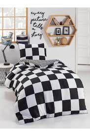 Enlora homeenlora %100 doğal pamuk çiftyönlü nevresim takımı tek kişilik siyah+füme. Leew Junior Nevresim Seti Tek Kisilik Dames Siyah Beyaz Leewstore