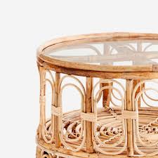 Save bamboo coffee table to get email alerts and updates on your ebay feed.+ coffee table charm hand crafted hardwood starburst bamboo top 158. Rattan Bamboo Round Circular Coffee Table With Glass Top Little Deer