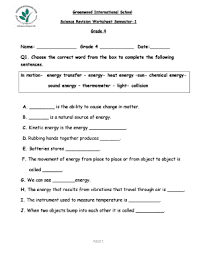 Free science worksheets activities and classroom resources! Science Worksheet For Class 4 Fill Online Printable Fillable Blank Pdffiller