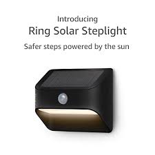 Amazon Com Introducing Ring Solar Steplight Outdoor Motion Sensor Security Light Black Ring Bridge Requ Security Lights Black Rings Alexa Enabled Devices