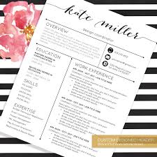 Resume Template Cv Template For Word 4 Pack Social Media Etsy In 2021 Cv Template Resume Template Downloadable Resume Template