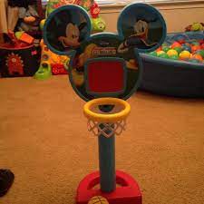 Mickey mouse is ready to leave for baseball ground with his baseball kit. Find More Light Up Talking Mickey Mouse Toddler Basketball Hoop Giftable For Sale At Up To 90 Off