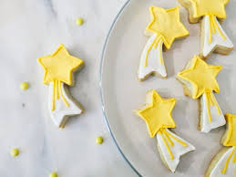 Finished (decorated) cookies can be frozen for up to a month. Decorated Shooting Star Cookies With Royal Icing Into The Cookie Jar