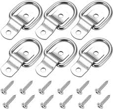 Getsearchinfo can help you find multiples results within seconds. Buy Czc Auto 6 Pack D Ring Tie Down Anchors 1 4 Heavy Duty Stainless Steel Trailer Tie Down Hooks For Truck Trailer Camper Warehouse Boat Cargo Control Surface Mount With Screws