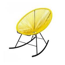 fauteuil acapulco rocking chair jaune fauteuil acapulco rocking chair fauteuil jardin