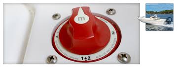 M Series Mini Selector Battery Switch Red Faq Blue Sea Systems