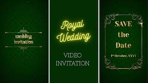 You can use this template for: Wedding Invitation Video Green Fx