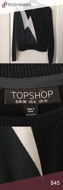 Black And White Lightning Bolt Sweater Topshop Lightning Bolt Sweater Lightning Bolt Sweater Topshop Clothes Design