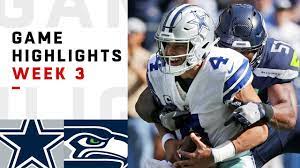 Cowboys Vs Seahawks Week 3 Highlights Nfl 2018 Youtube Cowboys Vs Cowboys Vs Seahawks Nfl