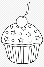 Kawaii coloring pages collection in excellent quality for kids and adults. Cute Cupcake Outline To Color In Cupcake Clipart Black And White Free Transparent Png Clipart Images Download
