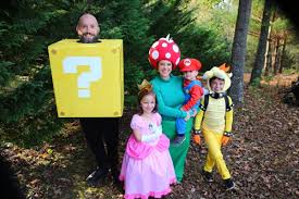 Here's an easy diy halloween costume for siblings, adults, friends, etc. How I Created The Ultimate Super Mario Bros Halloween Costumes For My Family Today Com
