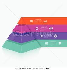 Pyramid Chart With Four Elements