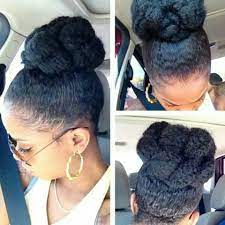 Marley Bun Natural Hair Updo Hair Styles Marley Hair