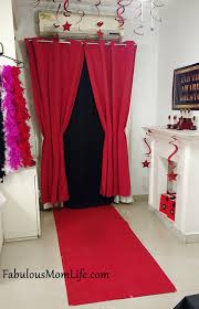 Hollywood red carpet custom candy tubes. Movie Awards Night Red Carpet Party Table Decorating Ideas Fabulous Mom Life