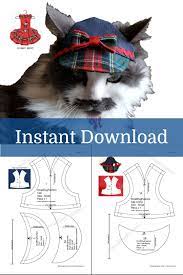 Pet Hat Pdf Pattern Small Dog Hat Pattern For Dog Pdf Dog Hat Etsy Pet Clothes Dog Jacket Patterns Dog Clothes Diy