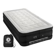 Air Comfort Deep Sleep Twin Size Raised Air Mattress W Internal Pump Inflatable Air Mattress Air Mattress Mattress