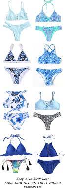Up To 80 Off Now Trending Blue Swimwears From Romwe Com Swimsuits Swimwear Cute Bathing Suits