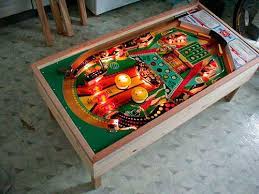 There i was, minding my own business, when all of a sudden (as all good stories start) i found an old pinball machine at the dump. Pinball Coffee Table Pinball Diy Coffee Table Game Room Decor