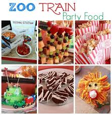 1st Birthday Party Snack Ideas Zoo Train Party Ideas Melissa Doug Blog Zoo Birthday Party Food Zoo Birthday Party Zoo Birthday