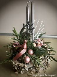 Stroik Boze Narodzenie 2018 Wyk Sylwia Woloszynek Christmas Floral Arrangements Christmas Decorations Rustic Christmas Wreaths Diy